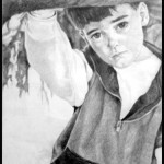 Timothy, pencil, ©2013 Ellen Elfo Kazar