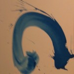 Blue Eel, sumi-e, ©2013 John Marron