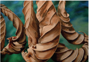 Last Year's Leaves, acrylic, ©2013 Dianne Belnay